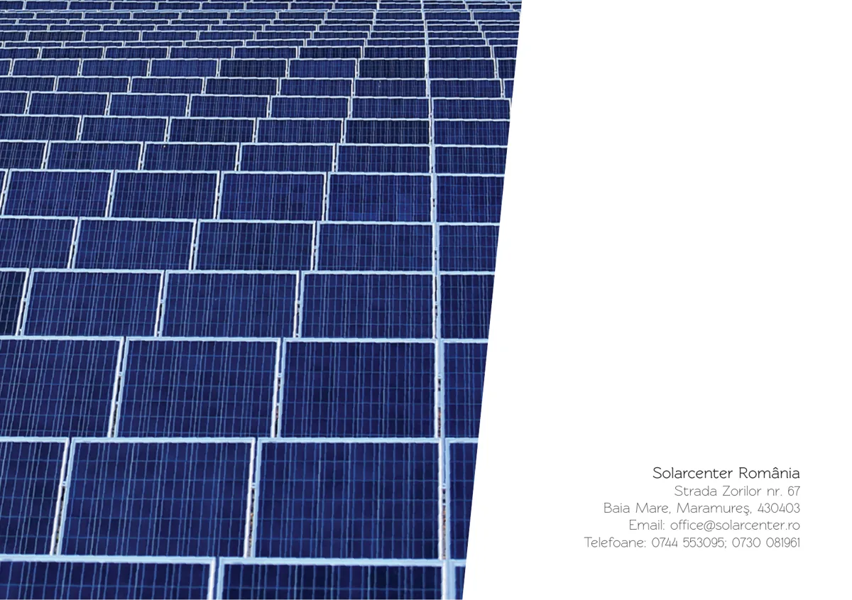Instalație fotovoltaică pe hală comercială